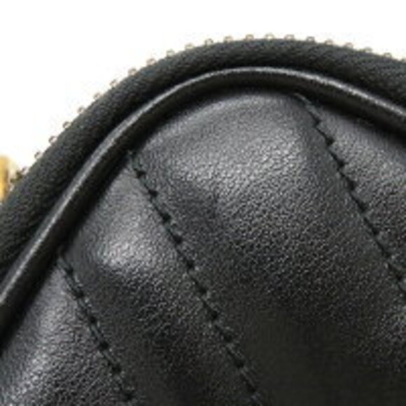 Gucci GG Marmont chain Shoulder Bag black quilted leather - Picture 7 of 13